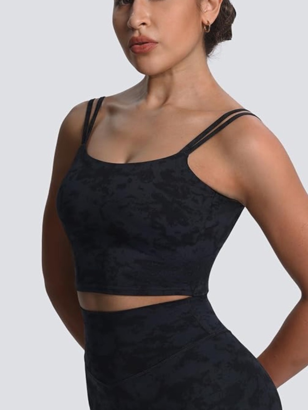 AMAZON NWOT Twist Back Cami Top Sports Bra